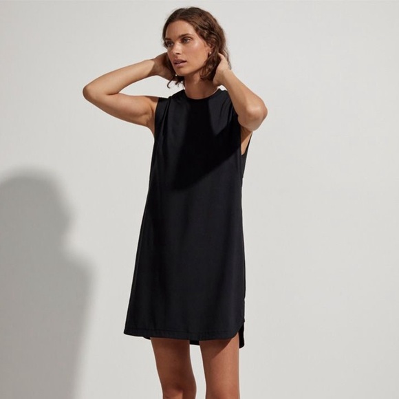 Varley Dresses & Skirts - VARLEY Black Naples Shirt Dress